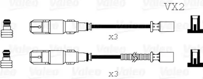 Últimas Unidades Juego de cables de encendido VALEO 34.6071